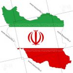 عکس png نقشه ایران به رنگ پرچم
