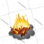 دانلود تصویر png هیزم و آتش