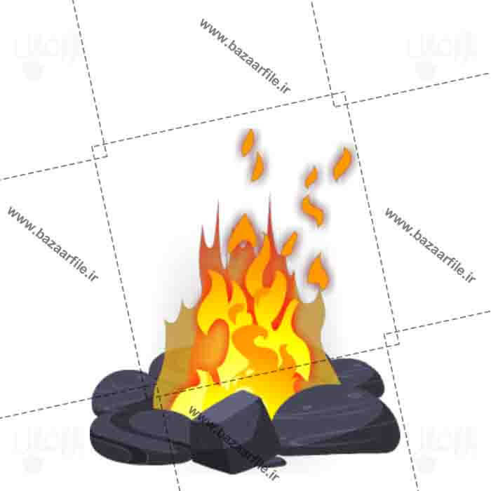 دانلود تصویر هیزم و آتش png