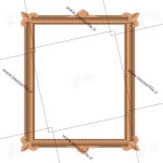 دانلود طرح PNG قاب عکس چوبی