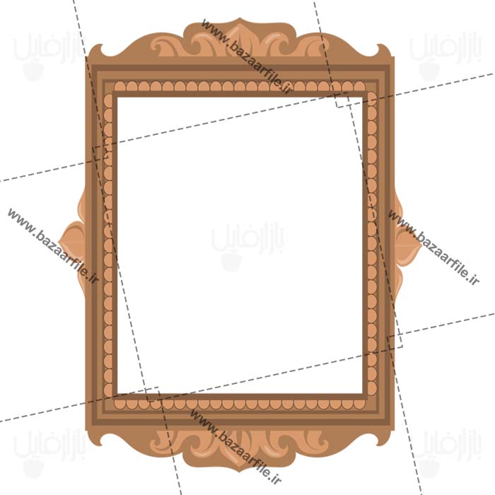 دانلود طرح قاب عکس چوبی PNG