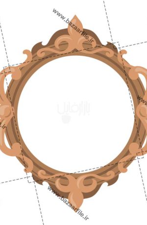 دانلود طرح قاب عکس چوبی خالی PNG
