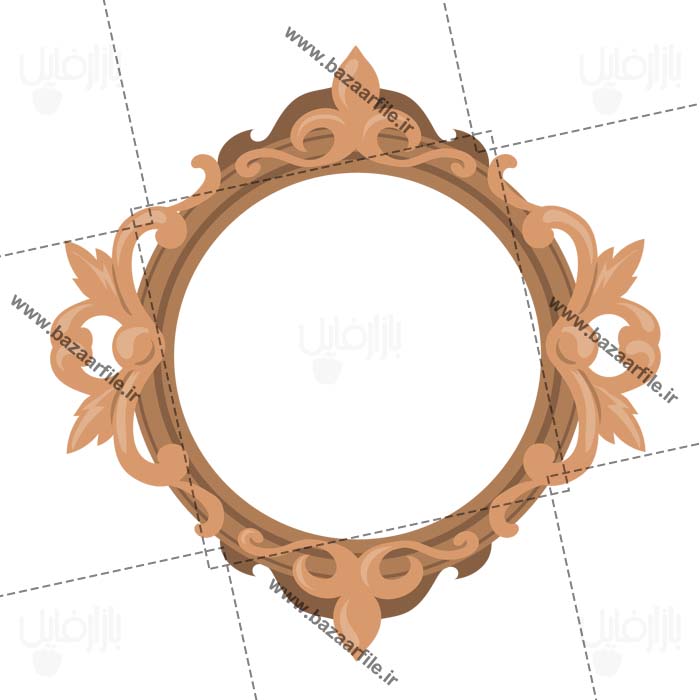 دانلود طرح قاب عکس چوبی خالی PNG