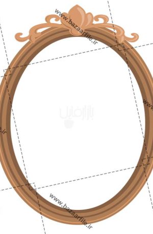 طرح PNG قاب عکس چوبی