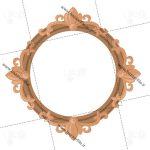 طرح قاب عکس چوبی PNG