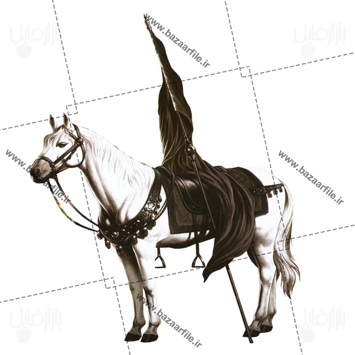 تصویر png اسب جنگی امام حسین