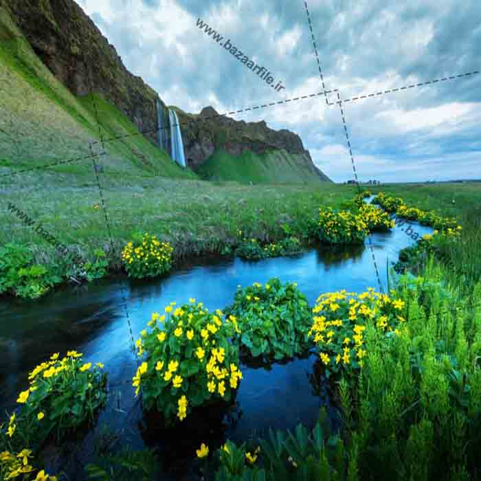 تصویر منظره رودخانه و طبیعت