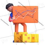تصویر png سه بعدی تجارت الکترونیکی
