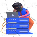تصویر png سه بعدی خدمات پشتیبانی سایت