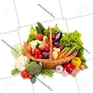 تصویر png ترکیبی میوه و سبزیجات