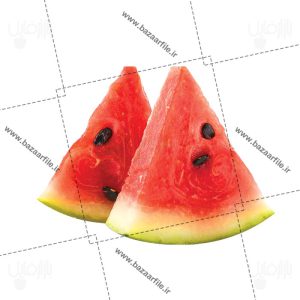 تصویر png قاچ مثلثی هندوانه آبدار