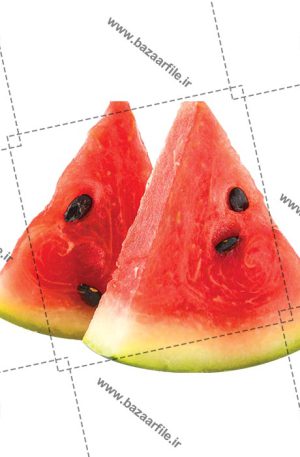 تصویر png قاچ مثلثی هندوانه آبدار