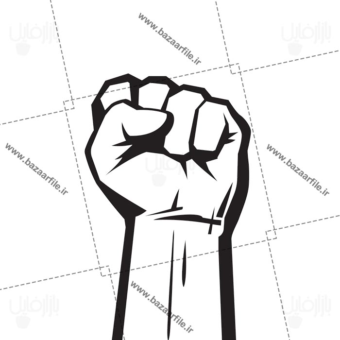 تصویر png مشت گره کرده