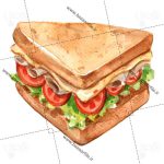 تصویر png نقاشی فست فود