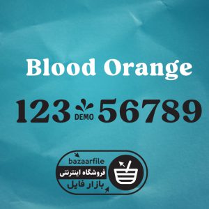 دانلود فونت انگلیسی Blood Orange