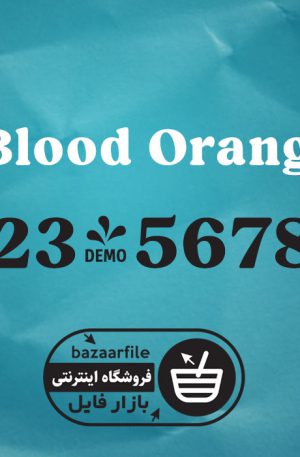 دانلود فونت انگلیسی Blood Orange