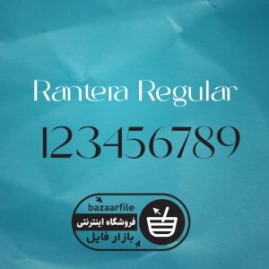 دانلود فونت انگلیسی Rantera Regular