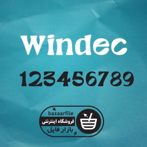 دانلود فونت انگلیسی Windec