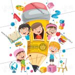 تصویر بازی کودکان ناز در خانه مداد