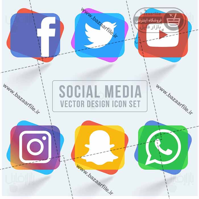 دانلود وکتور آیکون شبکه اجتماعی