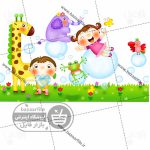 مجموعه ای از شخصیت های کارتونی کودک