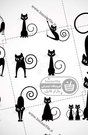 وکتور گربه