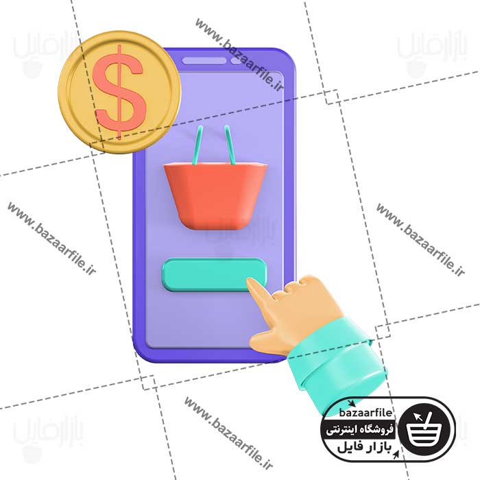 تصویر PNG سه بعدی پرداخت به ازای هر کلیک