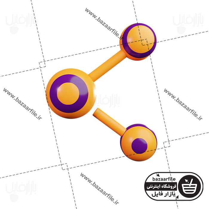 تصویر PNG ایکون سه بعدی اشتراک گذاری