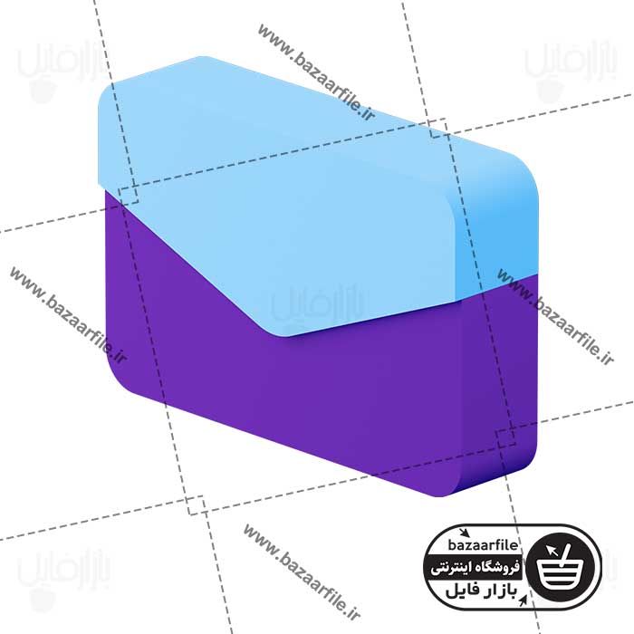 تصویر PNG ایکون سه بعدی ایمیل