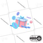 تصویر PNG ایکون سه بعدی تبادل هدایا