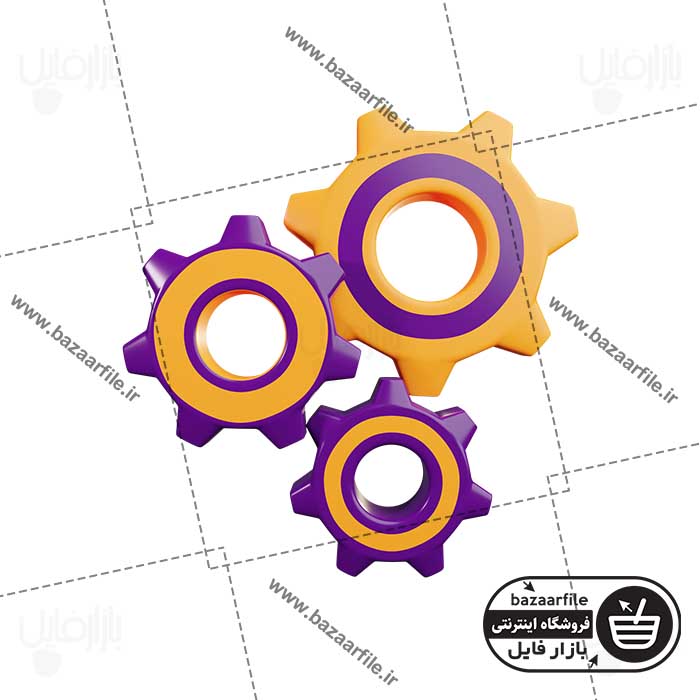 تصویر PNG ایکون سه بعدی تنظیمات