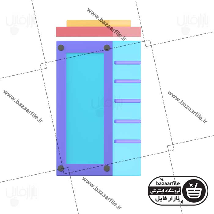 تصویر PNG ایکون سه بعدی سرور
