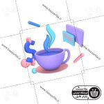 تصویر PNG ایکون سه بعدی سفارش نوشیدنی