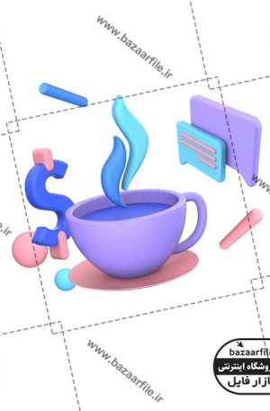 تصویر PNG ایکون سه بعدی سفارش نوشیدنی