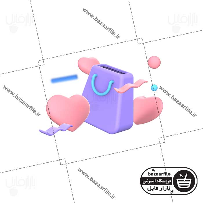 تصویر PNG ایکون سه بعدی مورد علاقه