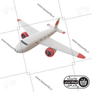 تصویر PNG ایکون سه بعدی هواپیما
