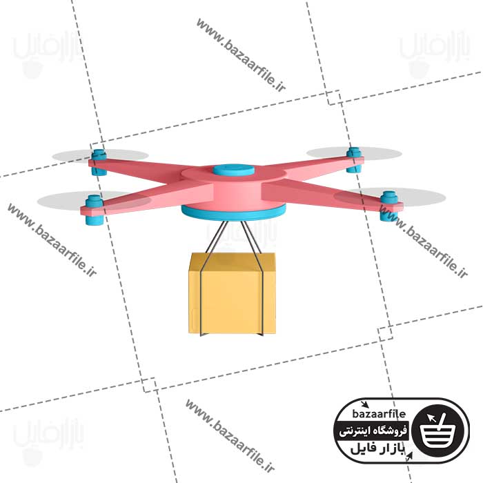 تصویر PNG ایکون سه بعدی پهپاد