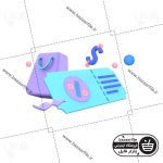 تصویر PNG ایکون سه بعدی کوپن هدیه