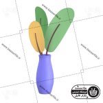 دانلود تصویر PNG ایکون سه بعدی گل