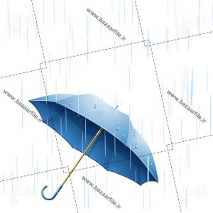 تصویر png چتر و باران