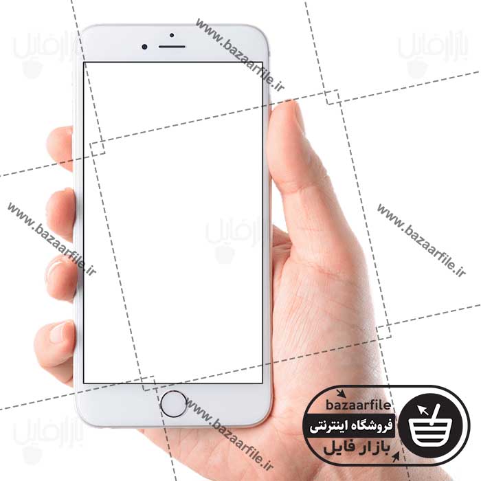 دانلود تصویر png موبایل در دست