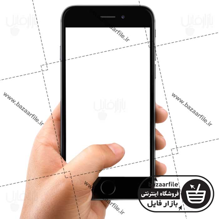 دانلود تصویر دوربری شده موبایل در دست
