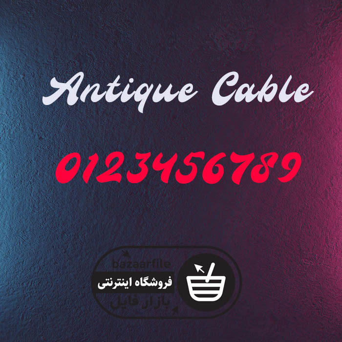 دانلود فونت انگلیسی Antique Cable