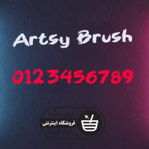 دانلود فونت انگلیسی Artsy Brush