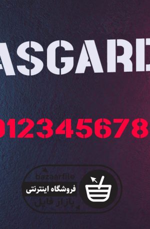 دانلود فونت انگلیسی asgard