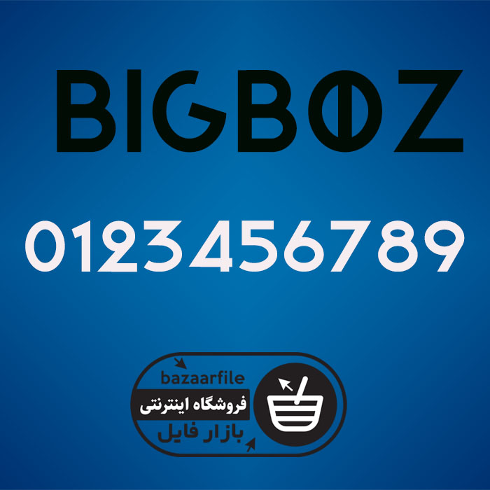 دانلود فونت انگلیسی Bigboz