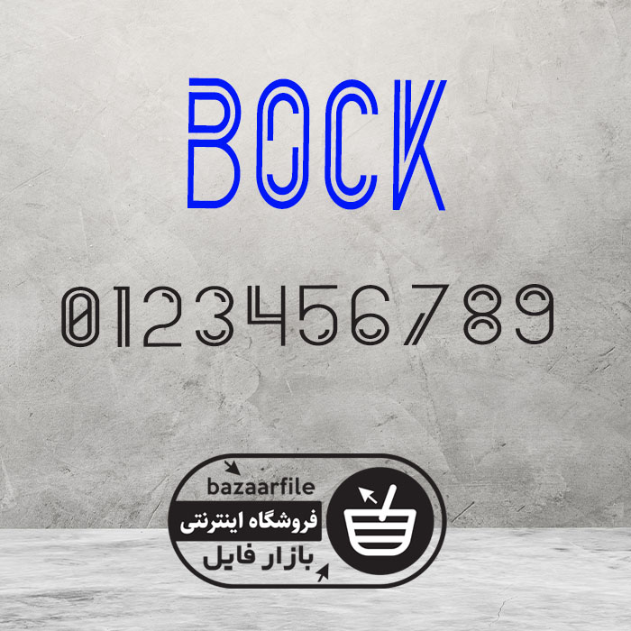 دانلود فونت انگلیسی Bock