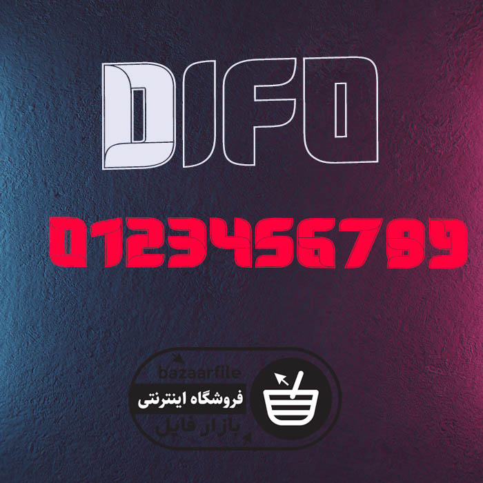 دانلود فونت انگلیسی Difo
