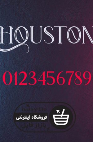 دانلود فونت انگلیسی Houston
