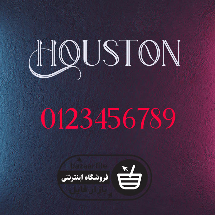 دانلود فونت انگلیسی Houston